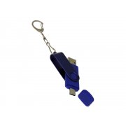 USB 3.0- флешка на 32 Гб с поворотным механизмом и дополнительным разъемом Type-C арт. 6138.32.02