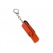 USB 2.0- флешка на 128 Гб с поворотным механизмом и дополнительным разъемом Type-C арт. 6137.128.08