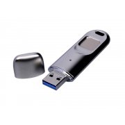 USB 3.0-флешка на 128 Гб со сканером отпечатков пальцев в подарочной упаковке