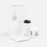 Набор Astrela, белый с серебристым