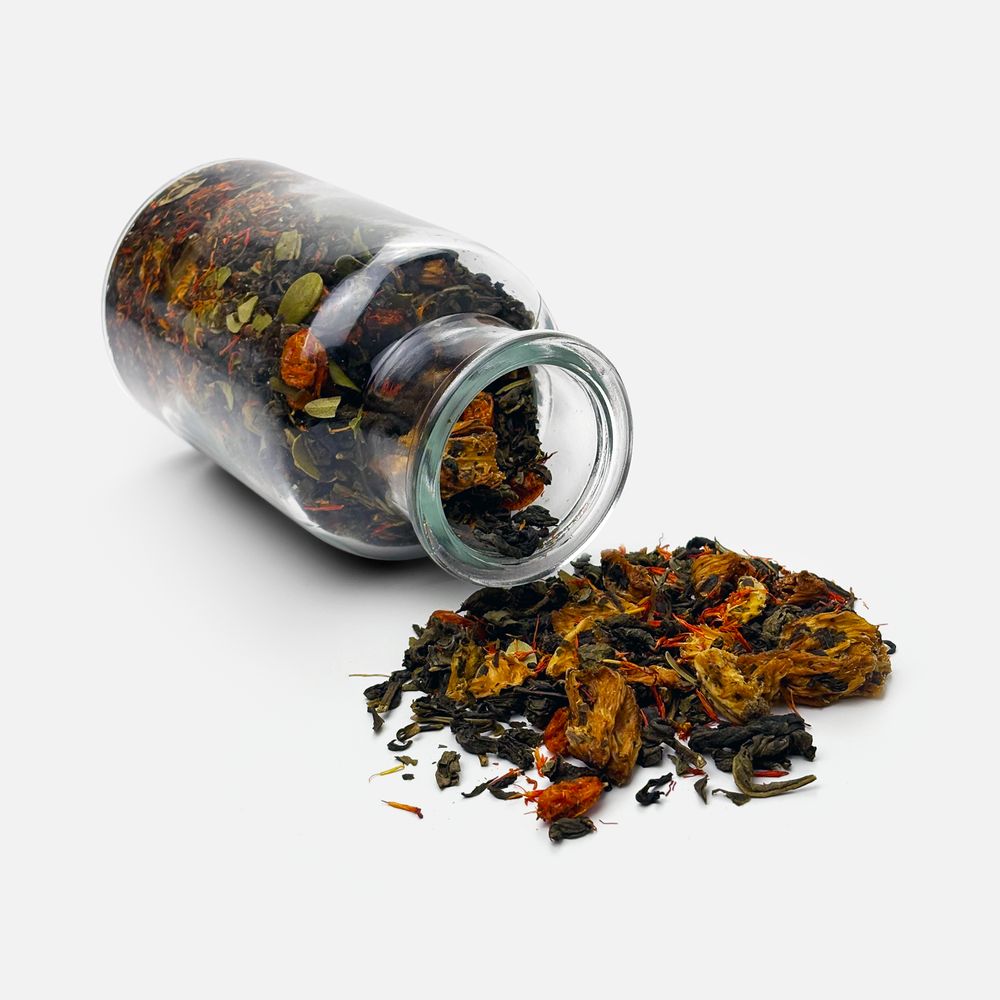 Чай «Сокочай», зеленый с соком ананаса, облепихой, толокнянкой и сафлором арт. 16222.09 Чай «Сокочай», зеленый с соком ананаса, облепихой, толокнянкой и сафлором арт. 16222.09