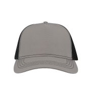 Бейсболка RAPPER CANVAS, 5 клиньев, пластиковая застёжка Серый