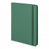 Бизнес-блокнот "RILY", формат А5,  зеленый, блок в точку Зеленый