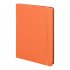Бизнес-блокнот "RILY", формат А5,  оранжевый, блок в точку Оранжевый