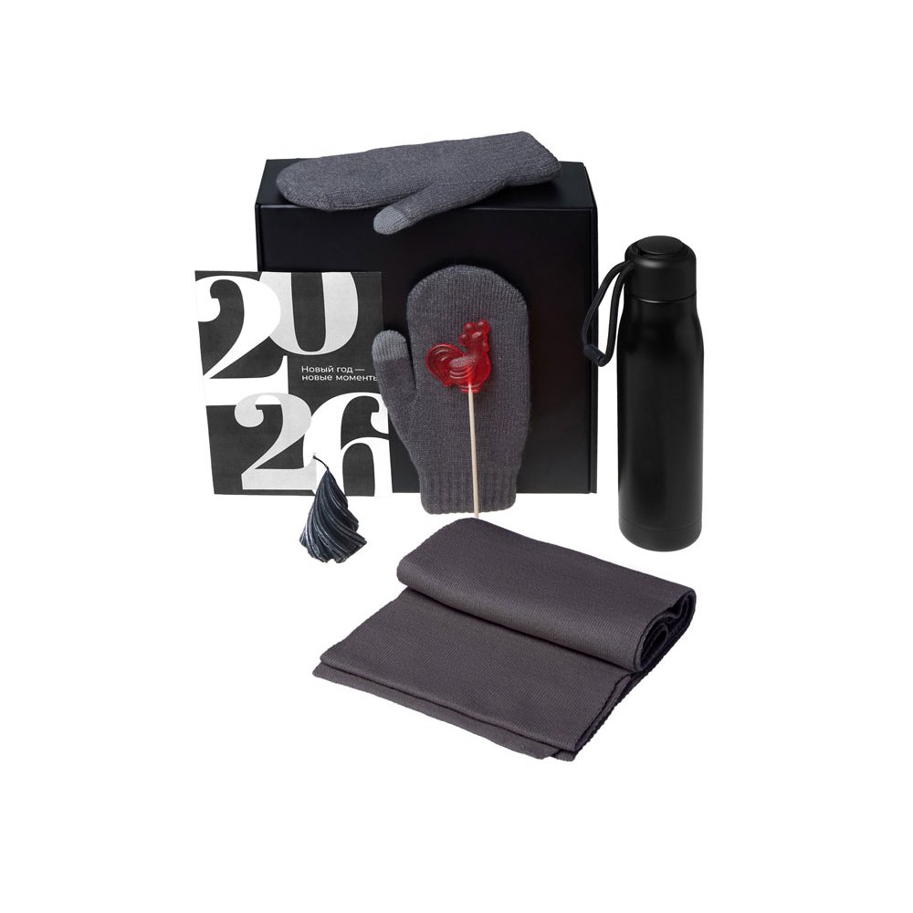 Подарочный набор «Re:Air» с варежками, шарфом и термосом арт. 210107.17 Подарочный набор «Re:Air» с варежками, шарфом и термосом арт. 210107.17