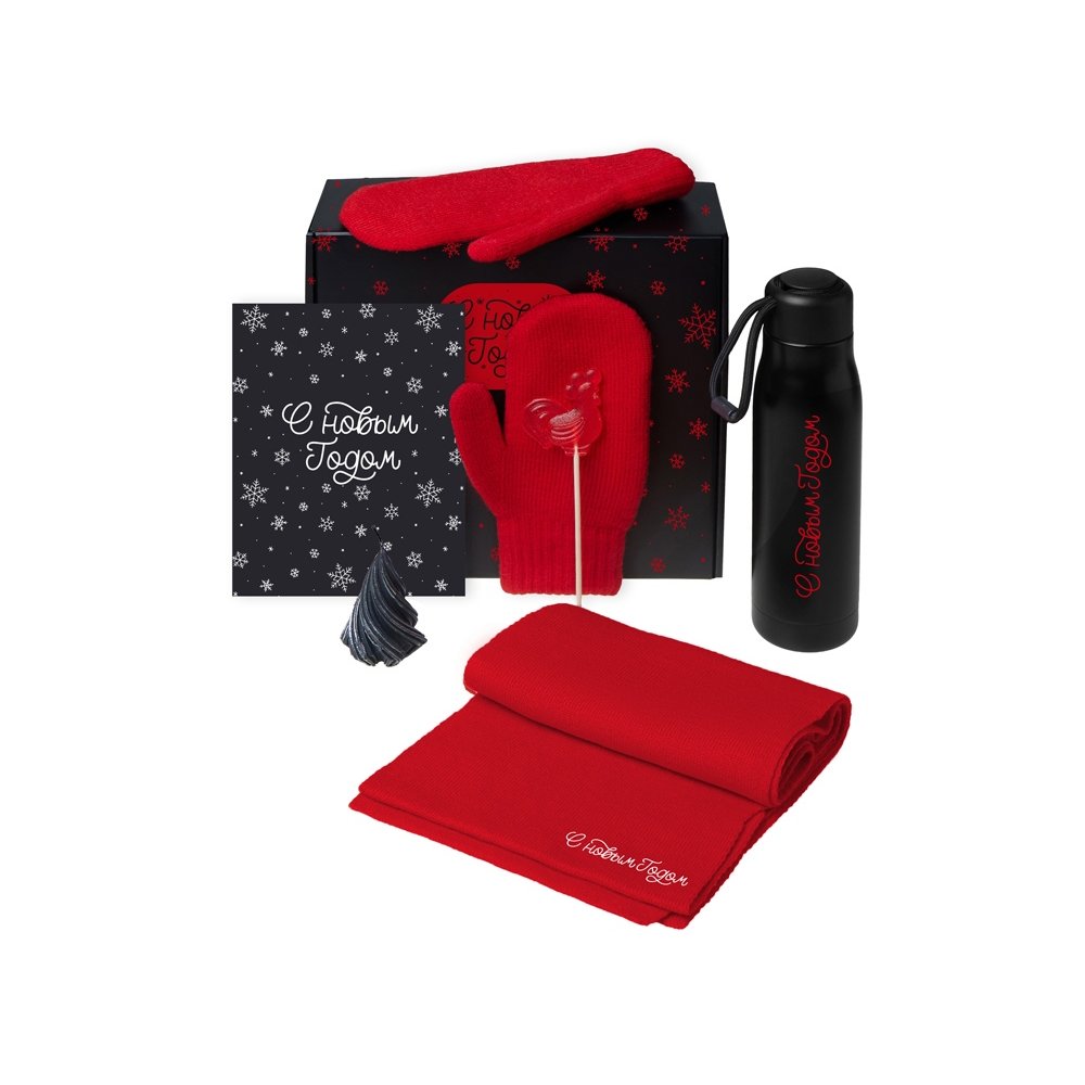 Подарочный набор «Re:Air» с варежками, шарфом и термосом арт. 210107.01 Подарочный набор «Re:Air» с варежками, шарфом и термосом арт. 210107.01