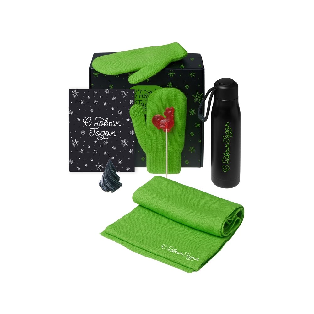 Подарочный набор «Re:Air» с варежками, шарфом и термосом арт. 210107.03 Подарочный набор «Re:Air» с варежками, шарфом и термосом арт. 210107.03