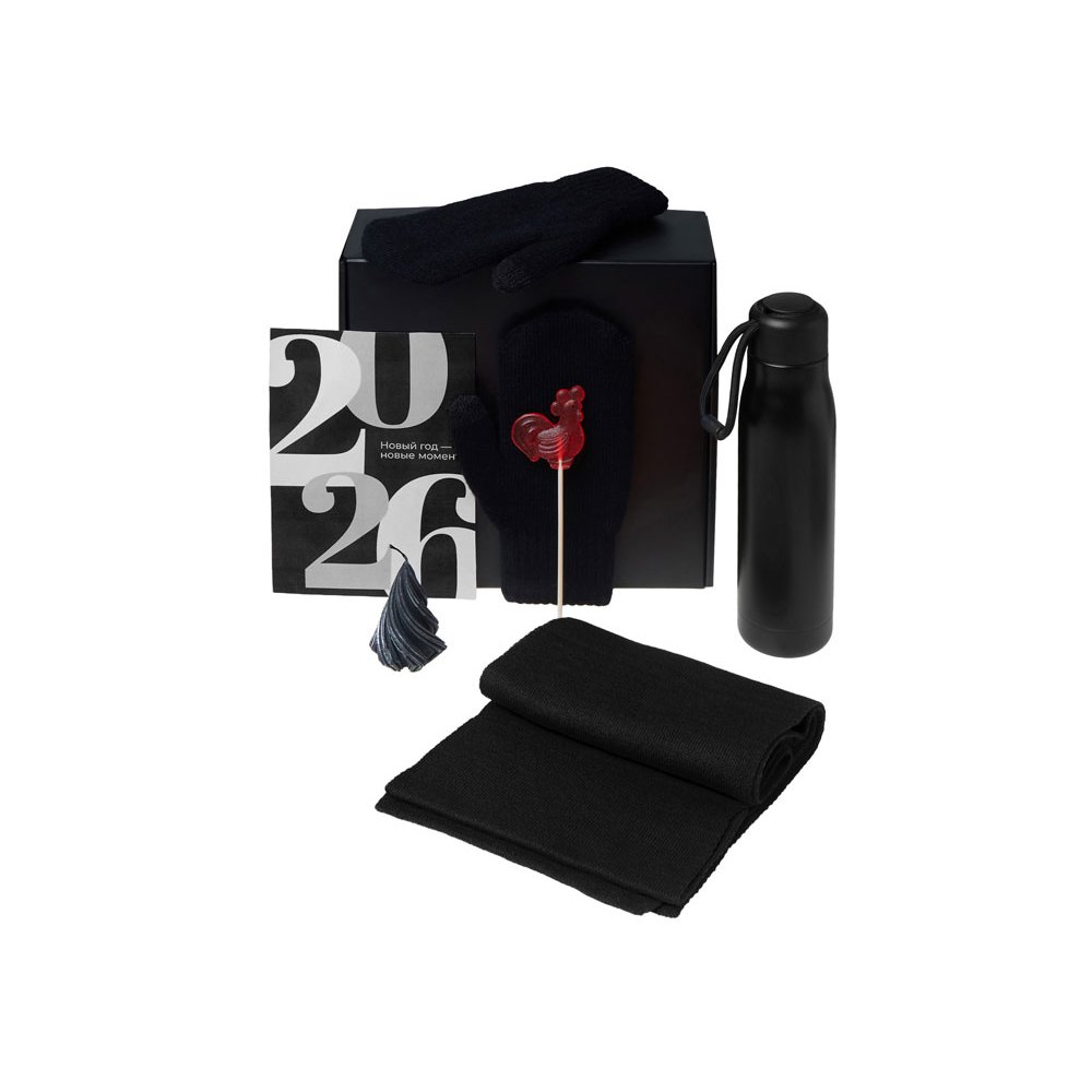 Подарочный набор «Re:Air» с варежками, шарфом и термосом арт. 210107.07 Подарочный набор «Re:Air» с варежками, шарфом и термосом арт. 210107.07