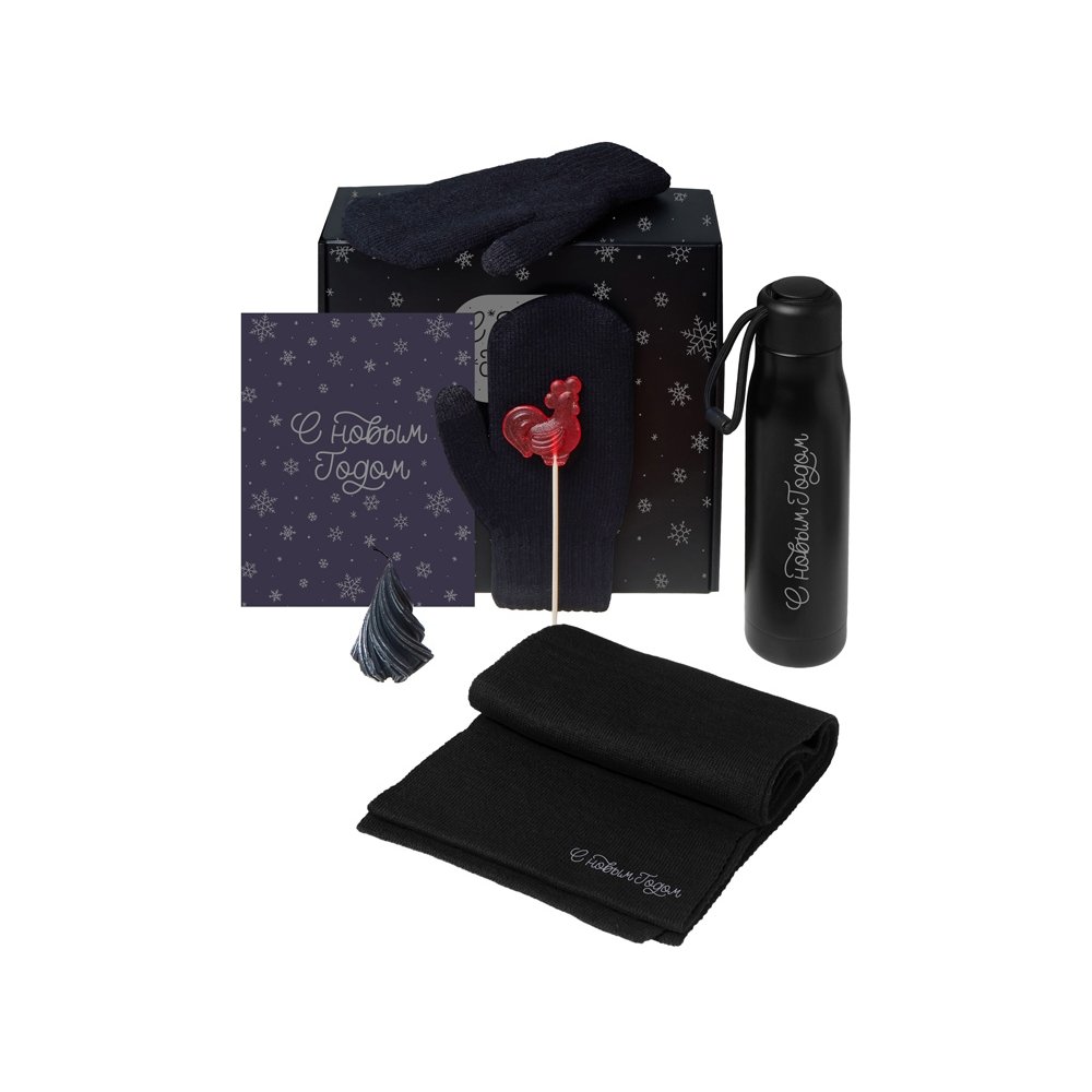Подарочный набор «Re:Air» с варежками, шарфом и термосом арт. 210107.07 Подарочный набор «Re:Air» с варежками, шарфом и термосом арт. 210107.07