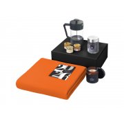 Подарочный набор «Re:Moments» с пледом, френчпрессом и медом