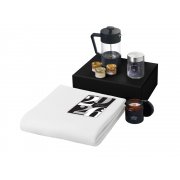 Подарочный набор «Re:Moments» с пледом, френчпрессом и медом