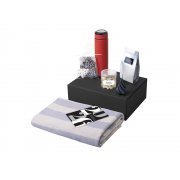 Подарочный набор «Re:Warm» с пледом, термосом и свечой