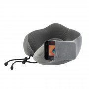 Подушка "Cloud" для путешествий в футляре серый