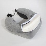 Подушка "Cloud" для путешествий в футляре серый