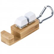 Подставка для телефона Press c анти-стресс клавишами и карабином, белый