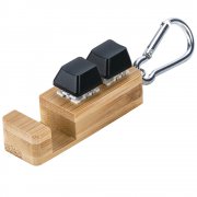 Подставка для телефона Press c анти-стресс клавишами и карабином, черный