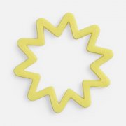 Подвеска Contour, 3D-печать на заказ, искра арт. 19979.04