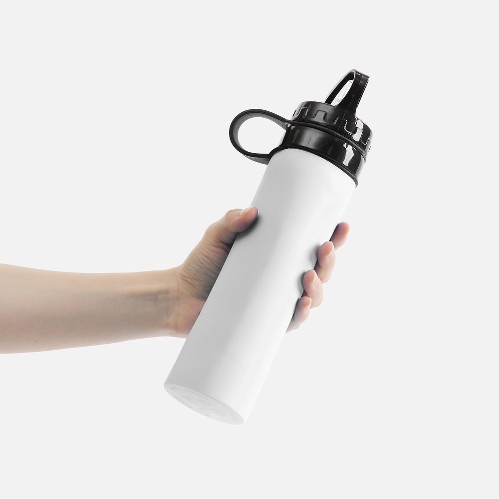 Складная бутылка для воды Langfossen, белая арт. 17490.60 Складная бутылка для воды Langfossen, белая арт. 17490.60