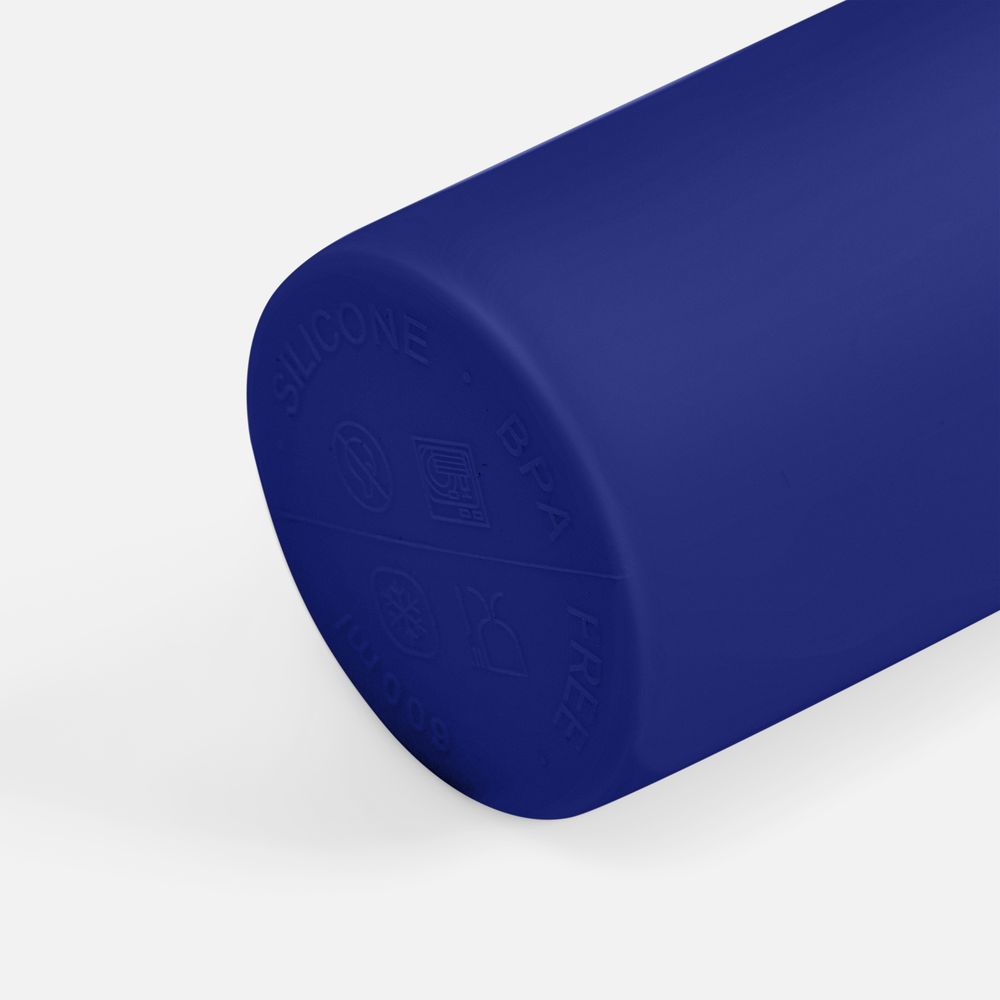 Складная бутылка для воды Langfossen, синяя арт. 17490.40 Складная бутылка для воды Langfossen, синяя арт. 17490.40