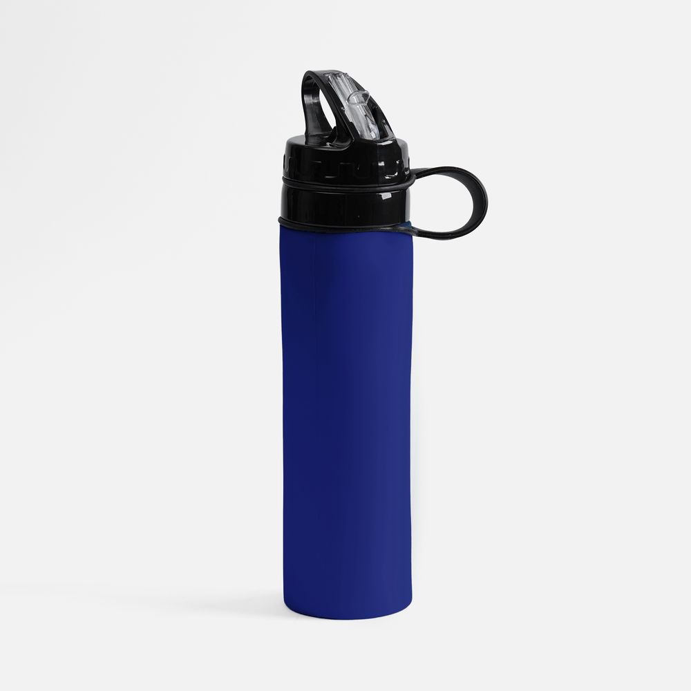 Складная бутылка для воды Langfossen, синяя арт. 17490.40 Складная бутылка для воды Langfossen, синяя арт. 17490.40
