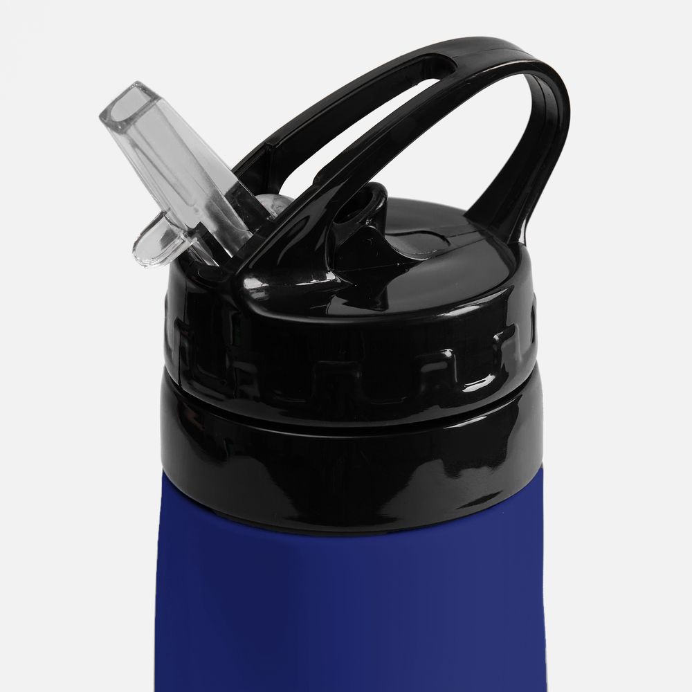 Складная бутылка для воды Langfossen, синяя арт. 17490.40 Складная бутылка для воды Langfossen, синяя арт. 17490.40