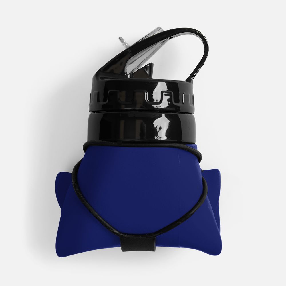 Складная бутылка для воды Langfossen, синяя арт. 17490.40 Складная бутылка для воды Langfossen, синяя арт. 17490.40