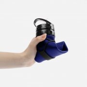 Складная бутылка для воды Langfossen, синяя арт. 17490.40 Складная бутылка для воды Langfossen, синяя арт. 17490.40