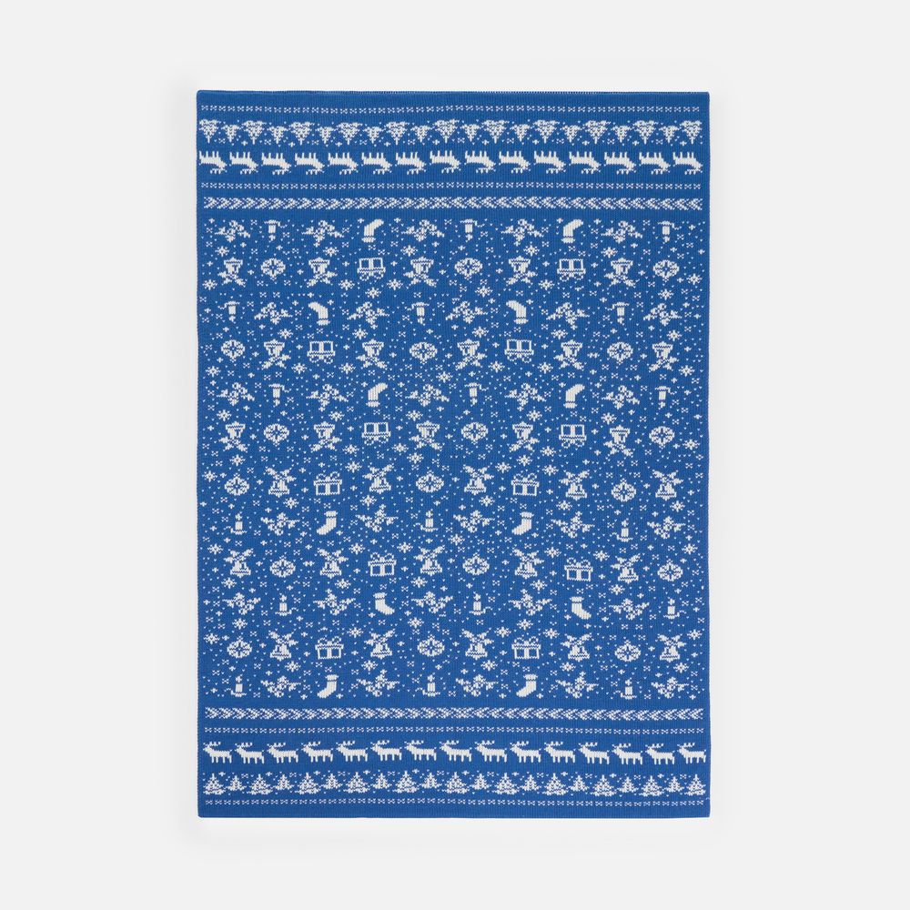 Плед Holidale, синий с молочным арт. 20787.46 Плед Holidale, синий с молочным арт. 20787.46