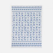 Плед Holidale, синий с молочным