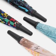 Зонт-трость Undercolor с полной запечаткой на заказ, с бирюзовыми спицами