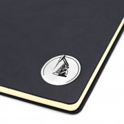 Ежедневник с шильдом-наклейкой - нефть, черный