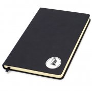 Ежедневник с шильдом-наклейкой - нефть, черный