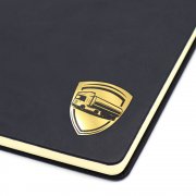 Ежедневник с шильдом-наклейкой - транспорт, черный