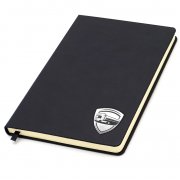 Ежедневник с шильдом-наклейкой - транспорт, черный
