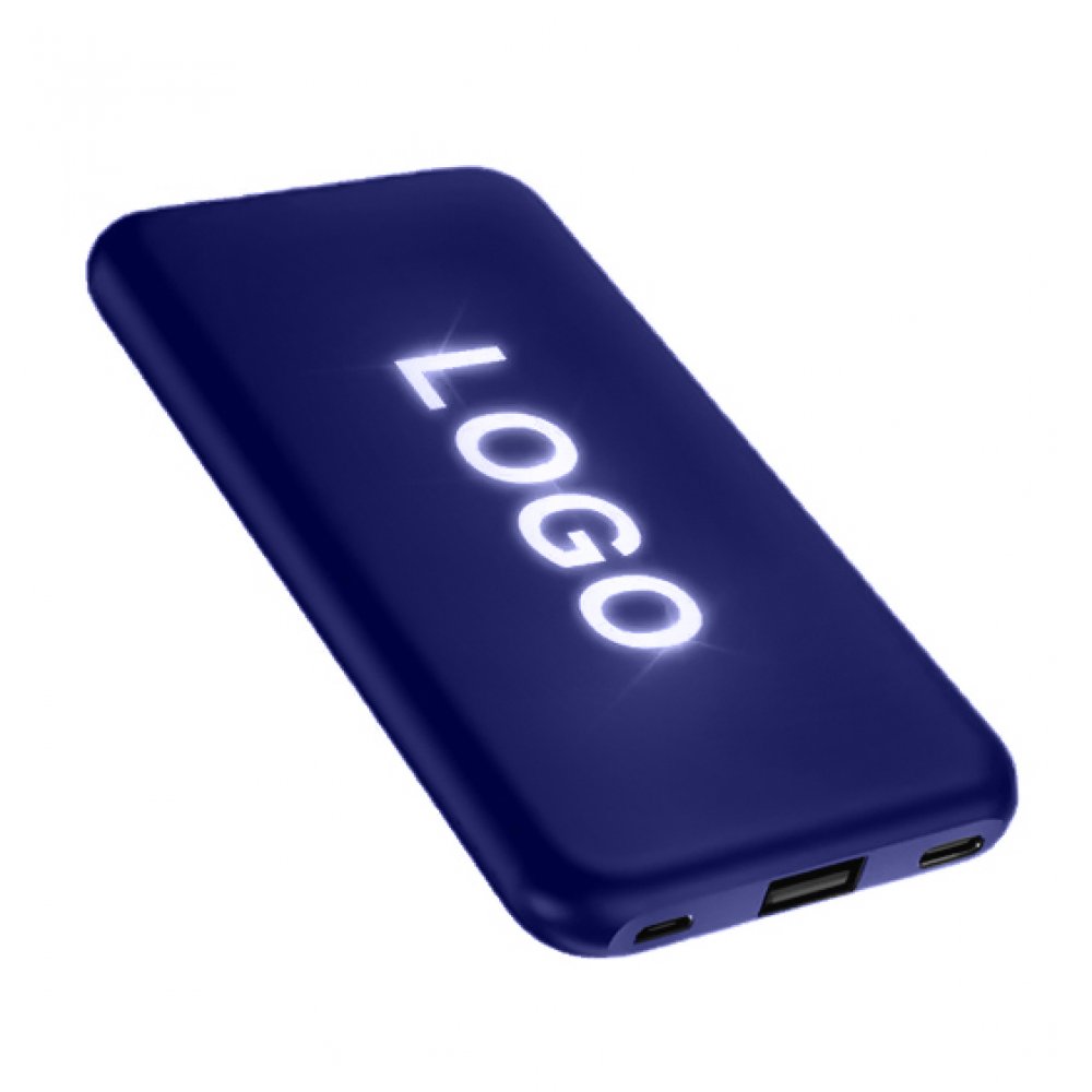 Внешний аккумулятор Kugo, 10000 mAh с подсветкой гравировки, синий арт. 2046.03 Внешний аккумулятор Kugo, 10000 mAh с подсветкой гравировки, синий арт. 2046.03
