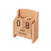 «Вечный» календарь из бука