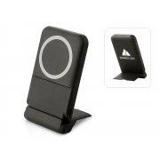 Беспроводной внешний аккумулятор с подсветкой лого и подставкой «Magflash», 10000 мАч, 15 Вт