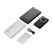 Беспроводной внешний аккумулятор с подсветкой лого и подставкой «Magflash», 10000 мАч, 15 Вт