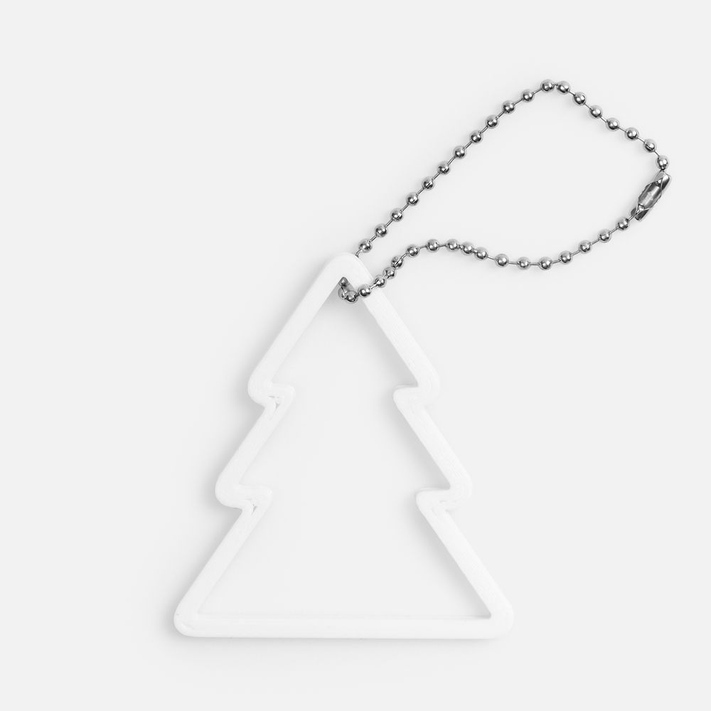 Подвеска «Елочка», 3D-печать, белая арт. 23321.60 Подвеска «Елочка», 3D-печать, белая арт. 23321.60