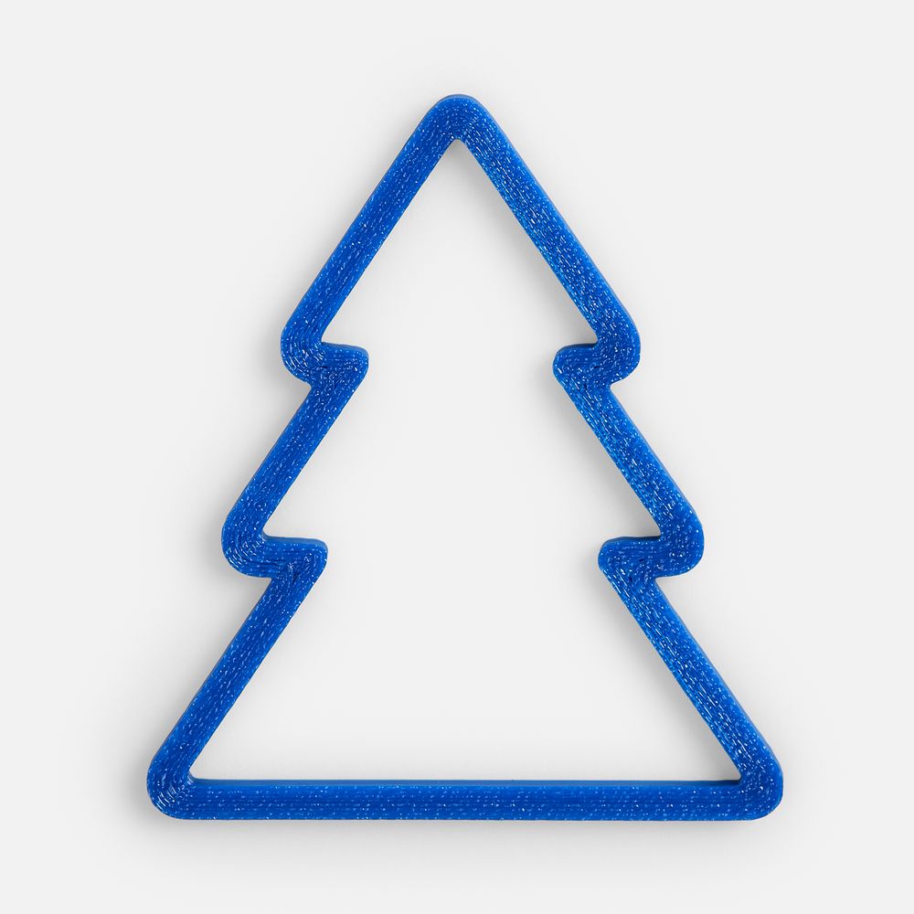 Подвеска «Елочка», 3D-печать, синяя арт. 23321.40 Подвеска «Елочка», 3D-печать, синяя арт. 23321.40