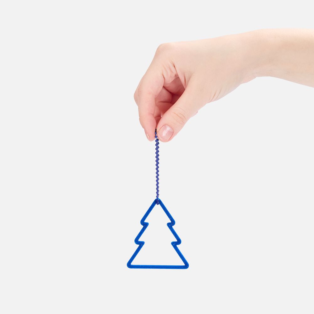 Подвеска «Елочка», 3D-печать, синяя арт. 23321.40 Подвеска «Елочка», 3D-печать, синяя арт. 23321.40
