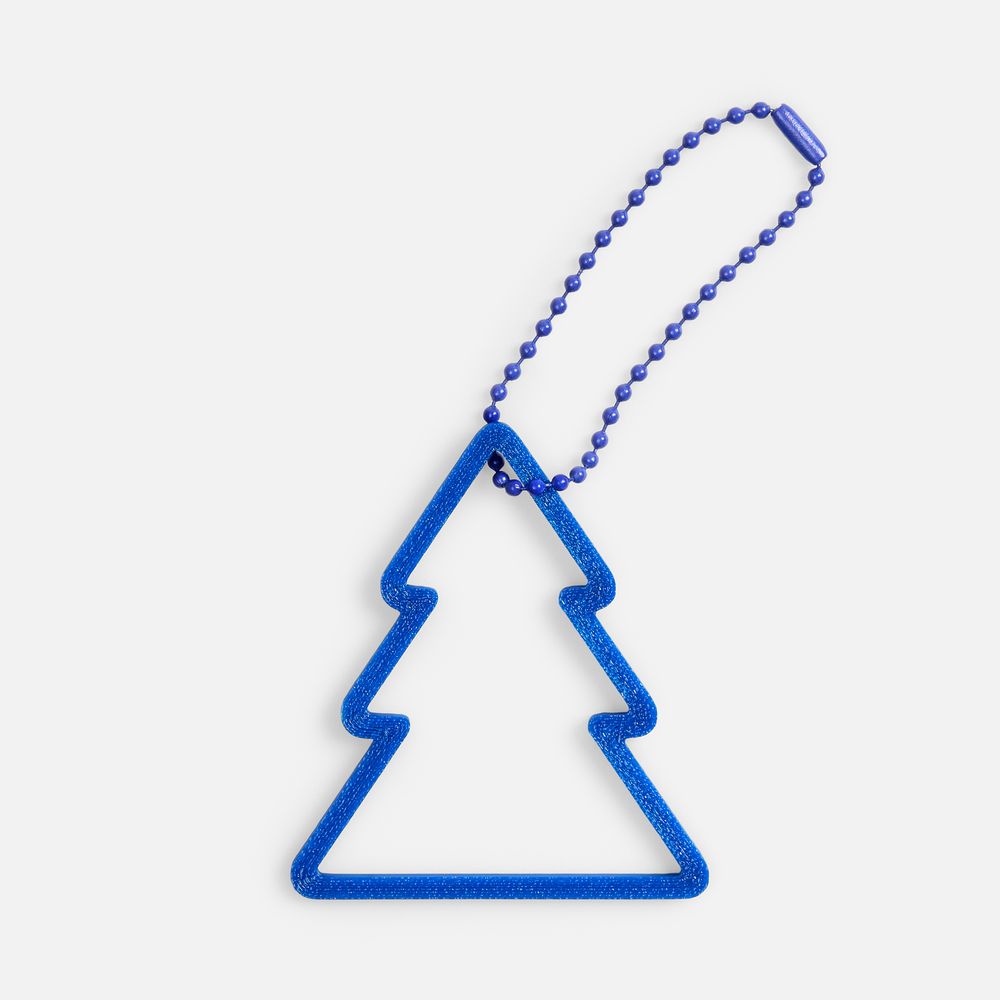 Подвеска «Елочка», 3D-печать, синяя арт. 23321.40 Подвеска «Елочка», 3D-печать, синяя арт. 23321.40