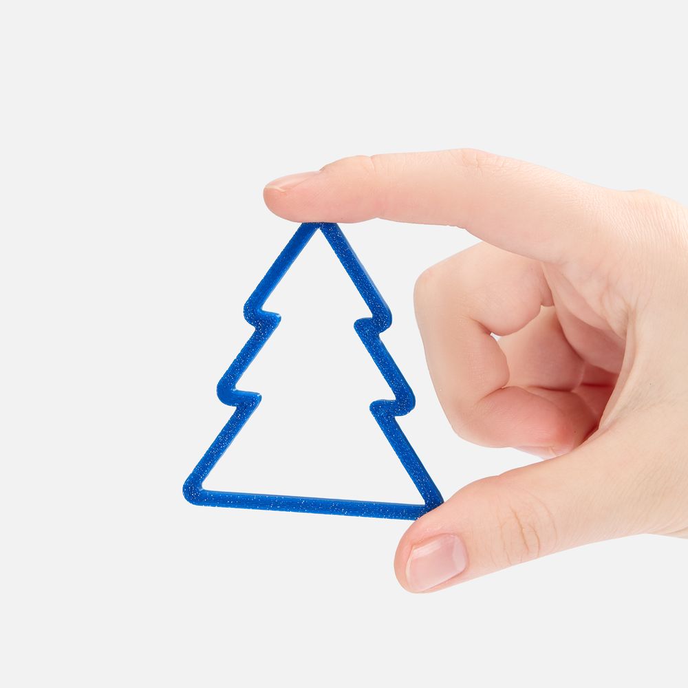Подвеска «Елочка», 3D-печать, синяя арт. 23321.40 Подвеска «Елочка», 3D-печать, синяя арт. 23321.40