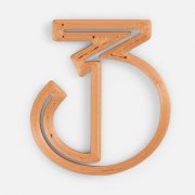 Подвеска Symbol, 3D-печать на заказ, цифра 3 арт. 19968.03