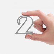 Подвеска Symbol, 3D-печать на заказ, цифра 2 арт. 19968.02