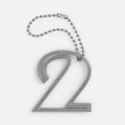 Подвеска Symbol, 3D-печать на заказ, цифра 2 арт. 19968.02