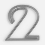 Подвеска Symbol, 3D-печать на заказ, цифра 2 арт. 19968.02