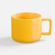 Чашка Jumbo в коробке матовая, желтая