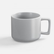 Чашка Jumbo в коробке матовая, светло-серая