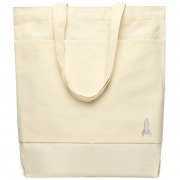 Сумка для покупок JETTA 325 г/м² с шильдом - ракета, натуральный